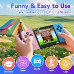 Handheld Video Games for Kids, Preloaded 216 Classic Retro Games, Portable Arcade Game Console with 3.5" Screen and Rechargeable Battery, Kids Electronic Game for Boys Girls Ages 8-12