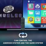 Kinhank Super Console X2 Pro Retro Game Console with 60000+Games,Video Game Console EmuELEC 4.5&Android 9.0 in 1,Compatible with 65+ Emulators,2 Controllers