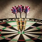 Viper Elite Brass Steel Tip Darts, 24 Grams