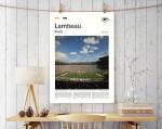 (Unframed 11"x17") LambeauField Canvas Print – Green Bay Home Field Wall Art for Packers Fans, Sports poster for Game Room or Man Cave Decor