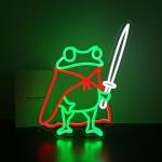 HSJNJKFU Frog Neon Sign Cute Neon Signs for Wall Decor Green Red Neon LED Sign for Man Cave Room Home Party Birthday Bar Signs - USB Powered