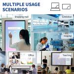 TouchWo 43 inch Capacitive Multi-Touch Screen Industrial Monitor, 16:9 Display 1920 x 1080P, Built-in Speakers, USB, VGA, DVI & HD-MI Ports, Digital Signage Displays and Player for Advertising