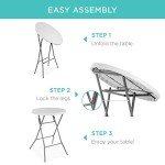 32" Round Folding Bar Table for Indoor/Outdoor