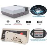 Retro Game Console, Wireless Retro Gaming System, Built-in 620 Classic Video Games, Plug & Play Game Console for TV with AV Output and 2 Wireless Controllers (Grayish White)