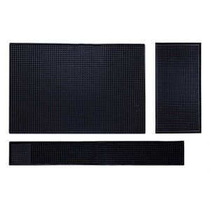 3-Piece Rubber Bar Mat Set for Man Cave