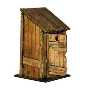 Mini Rustic Wood Outhouse - DND - Dice Jail - Personalized