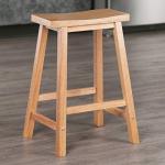 Winsome Satori Saddle Seat Counter Stool, for Kitchen, 24", Natural