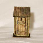 Mini Rustic Wood Outhouse - DND - Dice Jail - Personalized