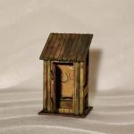 Mini Rustic Wood Outhouse - DND - Dice Jail - Personalized