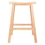 Winsome Satori Saddle Seat Counter Stool, for Kitchen, 24", Natural