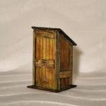 Mini Rustic Wood Outhouse - DND - Dice Jail - Personalized