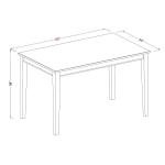 East West Furniture DUBU7H-MAH-LC 7 Piece Counter Height Dining Table Set Consist of a Rectangle Wooden Table and 6 Faux Leather Kitchen Dining Chairs, 36x60 Inch, Mahogany