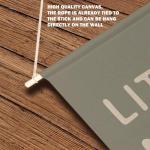 Qpenm Little Man Cave Hanging Wall Canvas Banner, Kids Playroom Hanging Pennant Flag Prints, Nursery Boy Wall Decor, Baby Boy Wall Art poster&prints