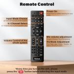 Bobtot Surround Sound Systems Wireless Rear Satellite Speakers - 1000W Peak Deep Bass 8 inch Subwoofer 5.1/2.1 Channel Home Theater System with ARC Optical Bluetooth Karaoke Input