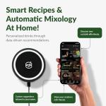 Barsys Smart Coaster 2.0 (Black) – Portable Cocktail Maker & Drink Mixer, App-Enabled Home Bartender Machine with 1000+ Recipes for Cocktails & Mocktails