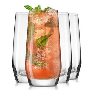 JoyJolt Gwen 4-Piece Highball Glass Set