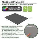 Elite Screens 135-Inch ALR Projector Screen 16:9 – Ceiling & Ambient Light Rejecting, Fixed Frame Wall Mounted, ISF-Certified CineGrey 3D for Home Theater, Standard Throw Projectors, ER135DHD3