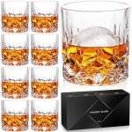 Set of 8 Old Fashioned Whiskey Glasses