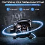 kalifon 27" W 1 Door Refrigerator Sandwich Salad Prep Table Commercial Stainless Steel Fan Cooling Refrigerator with Cutting Board, 1 Shelves & 12 Pans for Restaurant, Bar, Shop-7.4 Cu.ft