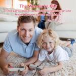 Retro Game Console with 620 Built-in Video Games,Classic Mini Game System with Wired Controller, AV Output Plug and Play Video Games (Grey)