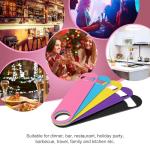 WEGAZ-5 Pack 7 Inches Large Colorful Beer Bottle Openers，Stainless Steel ﻿