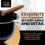 Stinky Cigar Tall Ashtray with 4 Stirrups