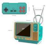 Mini TV Retro Handheld Game Console -42 JALECO Licensed Classic Games, Portable Gaming Toy with TF Card to Expand 80s 90s Games, Support Two Players & Game Save, Ideal Gift for Boys Girls