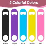 WEGAZ-5 Pack 7 Inches Large Colorful Beer Bottle Openers，Stainless Steel ﻿