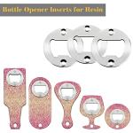 Bottle Opener Insert - 20 Sets Stainless Steel Inserts Kit with Screws Screwdriver for DIY Resin Mould Kit Hardware Parts Supply(Silver)