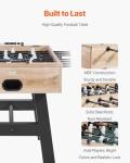 VEVOR Foosball Table, 55-inch Standard Size Table, Indoor Full-Size Foosball Tables with 4 Balls and 26 Players, Includes Durable Soccer Set, Score Keeper & Cup Holders, for Home, Family, Game Room