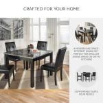 Signature Design by Ashley Maysville 5 Piece Counter Height Dining Set, Includes Table and 4 Bar Stools, Black