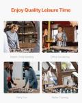 VEVOR Foosball Table, 55-inch Standard Size Table, Indoor Full-Size Foosball Tables with 4 Balls and 26 Players, Includes Durable Soccer Set, Score Keeper & Cup Holders, for Home, Family, Game Room