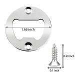 Bottle Opener Insert - 20 Sets Stainless Steel Inserts Kit with Screws Screwdriver for DIY Resin Mould Kit Hardware Parts Supply(Silver)