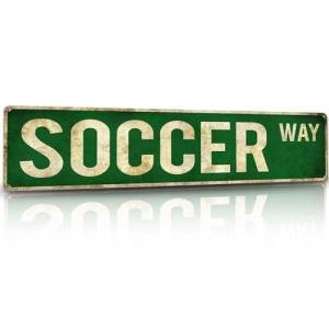 Rasonus Soccer Gifts for Boys 8-12 Men Soccer Poster Wall Decor for Girls Room, Vintage Sports Decor Teen Boys Birthday Christmas Wall Art for Bedroom Man Cave