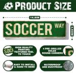 Rasonus Soccer Gifts for Boys 8-12 Men Soccer Poster Wall Decor for Girls Room, Vintage Sports Decor Teen Boys Birthday Christmas Wall Art for Bedroom Man Cave