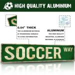 Rasonus Soccer Gifts for Boys 8-12 Men Soccer Poster Wall Decor for Girls Room, Vintage Sports Decor Teen Boys Birthday Christmas Wall Art for Bedroom Man Cave