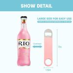 KTOJOY 3 Pack Heavy Duty Stainless Steel Flat Bottle Opener, Solid and Beer Openers, 7 inches