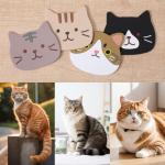 4PCS Funny Cat Coasters for Drinks, Cute Cat Cup Holder, Small Silicone Coasters for Coffee Table Dinning Room Decorations Non Slip Hot Pads for Beverage Drink Tea Home Wedding Gift Idea Colorful