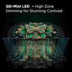 TCL 65 Inch Class QM7K Series | Mini LED QLED 4K HDR | 65QM7K, 2025 Model | 120HZ-144HZ Anti Reflective Screen Smart Google TV Dolby Atmos Onkyo Audio | Voice Remote Alexa Gaming Streaming Television