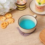 4PCS Funny Cat Coasters for Drinks, Cute Cat Cup Holder, Small Silicone Coasters for Coffee Table Dinning Room Decorations Non Slip Hot Pads for Beverage Drink Tea Home Wedding Gift Idea Colorful