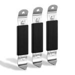 KTOJOY 3 Pack Magnetic Bottle Openers Stainless Steel Flat Bottle Opener, Solid and Beer Openers Small Bottle Opener Can Tapper with Magnet for Camping and Traveling