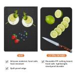 4-in-1 Bar Mat Home Bar Accessories, Multi-Purpose Cocktail Mat with Cutting Board for Bartending ect, 18.11" x 11.8" for Bar, Outdoor Camping, Home Bar Mat
