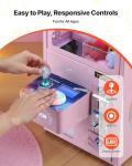 VEVOR Claw Crane Machine, Medium-Sized Arcade Game Machine with Light & Sound, Adjustable Steel Claws, Precise Toy Candy Grabber Prize Dispenser Vending Toy, for Commercial Home Parties Cinema, Pink