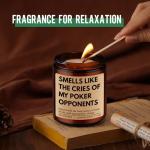 GSPY Scented Candle - Poker Gifts for Men, Women - Casino Gifts, Gambling Ideas - Game Night Decor for Adult - Funny Valentines Day, Birthday Presents for Poker Players, Card Players, Gamblers