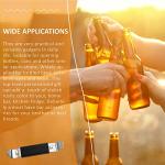 KTOJOY 3 Pack Magnetic Bottle Openers Stainless Steel Flat Bottle Opener, Solid and Beer Openers Small Bottle Opener Can Tapper with Magnet for Camping and Traveling