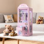 VEVOR Claw Crane Machine, Medium-Sized Arcade Game Machine with Light & Sound, Adjustable Steel Claws, Precise Toy Candy Grabber Prize Dispenser Vending Toy, for Commercial Home Parties Cinema, Pink