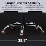 Yaheetech Gaming Chair, Video Game Chair with Massage Lumbar Support and Footrest Height Adjustable Ergonomic Computer Chair with Swivel Seat and Headrest, Black/Red