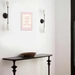 I Lied, I Won'T Be Ready In 5 Minutes Pink Striped Art Wall Art Signs Posters Funny Metal Sign For Man Cave bathroom Farm Bedroom living room Kitchen Garage Wall Decor 8 * 12 Inch Poster