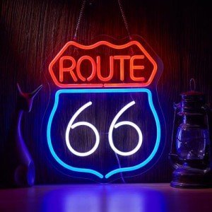 Route 66 Neon Sign for Your Man Cave