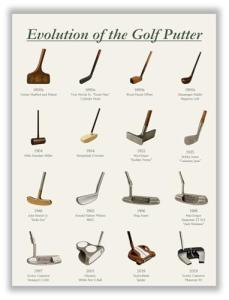 Libemz, Evolution of the Golf Putter Poster - Unframed (12x16 inches) – Golf Decor, Man Cave Decor, Golf Wall Art, Posters for Room Aesthetic, Vintage Posters, Golf Gifts for Teen Boys Men Guys (Golf Putters)
